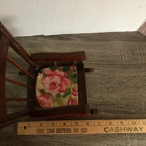Vtg Doll Rocking Chair - Picture 3 of 7
